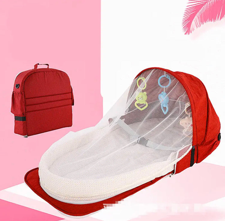 Portable Newborn Baby Bed, Folding Anti-Stress Crib Middle Bed Baby Bassinet, Baby Mosquito Net Travel Bed Portable Newborn Baby Bed, Folding Anti-Stress Crib Middle Bed Baby Bassinet, Baby Mosquito Net Travel Bed